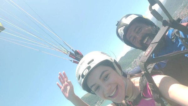 Parapente Caragua Vôo Duplo Morro santo antonio caraguatatuba litoral Norte SP