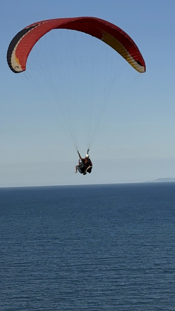 Voo Duplo em Parapente na praia Martim de Sá Caraguatatuba Litoral Norte SP
