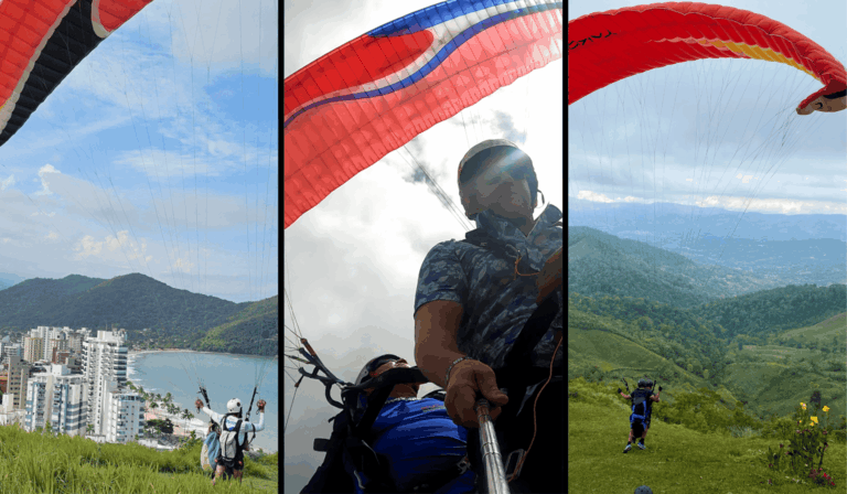 Parapente Litoral Voo duplo com Seguro