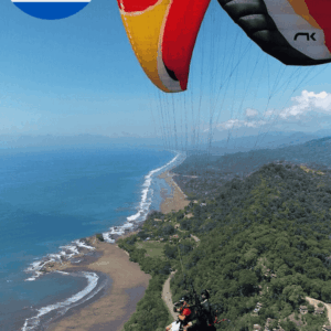 Vale presente 1 Vôo de parapente em Dominical CR